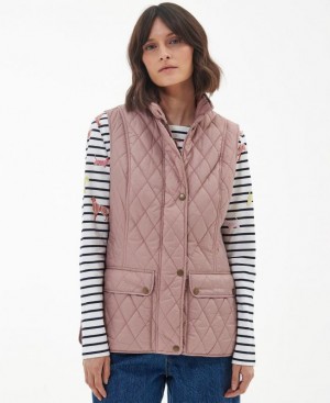 Beige Women Barbour Otterburn Vest | US-8429NHYJT