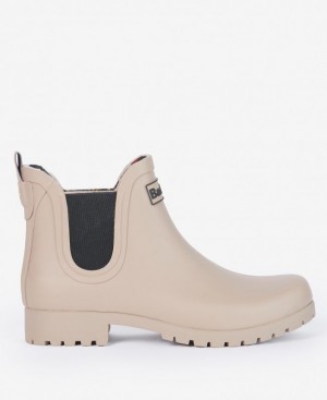 Beige Women Barbour Wilton Wellingtons Rain Boots | US-9415WXCAB