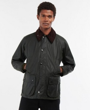 Black Men Barbour Bedale® Waxed Jacket | US-6840DIHTR