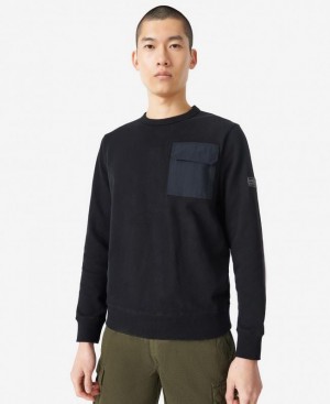 Black Men Barbour International Banks Sweatshirt | US-9543ZBROV