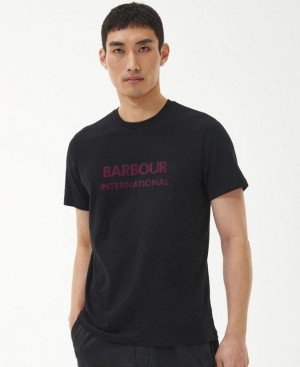 Black Men Barbour International Tank T-Shirts | US-6378OUFCK