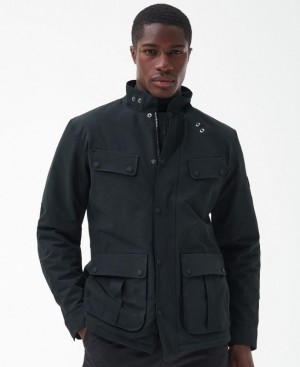 Black Men Barbour International Tourer Duke Waterproof Jacket | US-4659COFBY