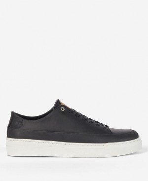 Black Men Barbour Lago Sneakers | US-6319WOENC