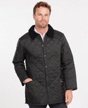 Black Men Barbour Liddesdale® Quilted Jacket | US-0138FSBZY