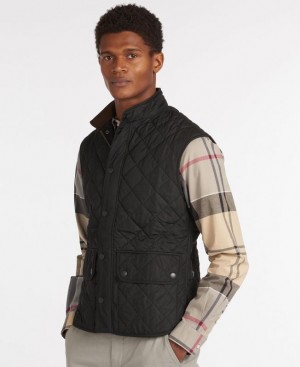 Black Men Barbour Lowerdale Vest | US-2087UBOGY