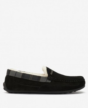 Black Men Barbour Martin Slippers | US-0593LWDJB