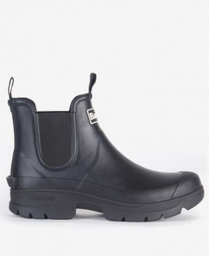 Black Men Barbour Nimbus Wellingtons Rain Boots | US-0789UDXJH