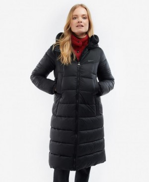 Black Women Barbour Buckton Quilted Jacket | US-7351PTERZ