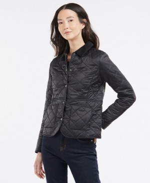 Black Women Barbour Deveron Polarquilt Quilted Jacket | US-5930CLJMG