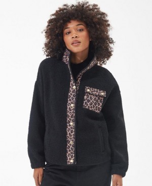 Black Women Barbour International Aprila Fleece | US-4128BZAXG