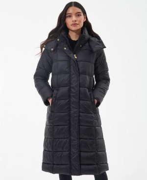 Black Women Barbour International Holmes Quilted Jacket | US-0619PAOFN