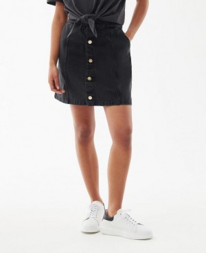 Black Women Barbour International Lorimer Skirt | US-7289SIQWV