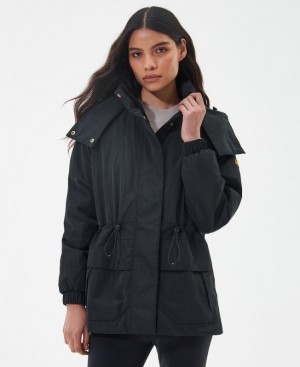 Black Women Barbour International Pendleton Waterproof Jacket | US-0681AYVCB