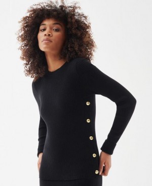 Black Women Barbour International Velocete Knitted Sweater | US-7259QJOLK