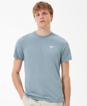 Blue Men Barbour Beacon Brathay Graphic T-Shirts | US-0713XZLHB