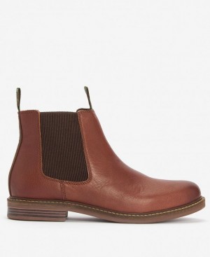 Brown Men Barbour Farsley Chelsea Boots | US-7639SORXE