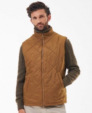 Brown Men Barbour Finn Vest | US-0235ZDJMK