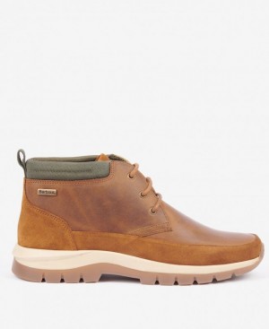 Brown Men Barbour Underwood Boots | US-7492XHVFE