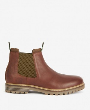 Brown Men Barbour Walker Chelsea Boots | US-1594EMDVY