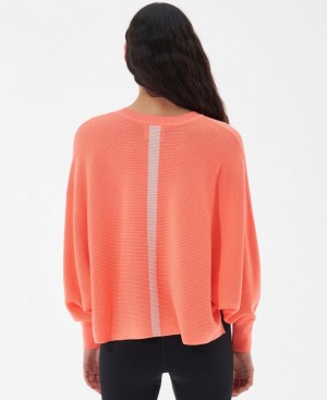 Coral Women Barbour International Sanderson Sweater | US-6423CRDEK