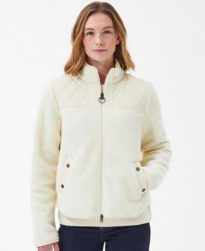 Cream Women Barbour Rockling Fleece | US-9027CUEVL