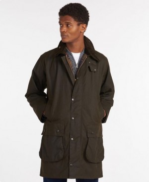 Dark Brown Men Barbour Classic Northumbria® Waxed Jacket | US-6408JYKAL