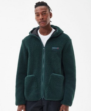 Dark Green Men Barbour Emble Fleece | US-5423CUJHT