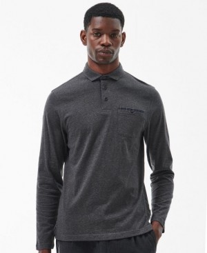 Dark Grey Men Barbour Corpatch Polo Shirt | US-3712EVCWA