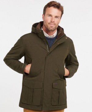 Green Men Barbour Brockstone Waterproof Jacket | US-7052RYBUT