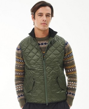 Green Men Barbour Chelsea Vest | US-6452GBKUI