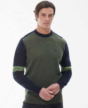 Green Men Barbour Ketton Knitted Sweater | US-0645ZPIGE