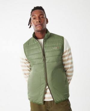 Green Men Barbour Shoreline Vest | US-5207PXKAH