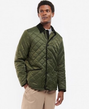 Green Men Barbour Winter Liddesdale Quilted Jacket | US-5628WRDGV