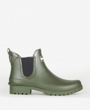 Green Women Barbour Wilton Wellingtons Rain Boots | US-3601WLGNK