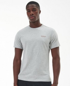 Grey Men Barbour International Rico T-Shirts | US-2307AFLUE