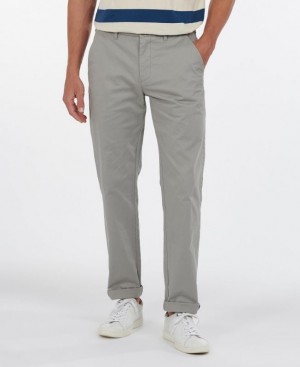 Grey Men Barbour Neuston Essential Chinos Pants | US-5987WCXGS