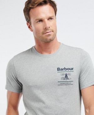 Grey Men Barbour Reed T-Shirts | US-9238UYRES