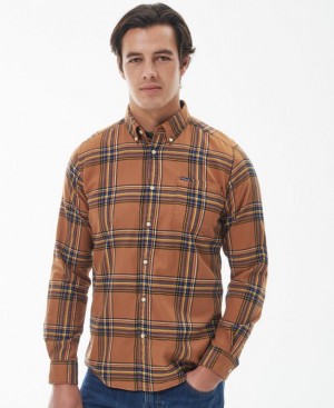 Multicolor Men Barbour Crossfell Tailored Shirts | US-3197OPGJH