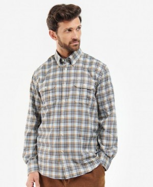 Multicolor Men Barbour Eastwood Thermo Weave Shirts | US-0248PZCOT