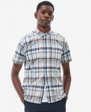 Multicolor Men Barbour Glanton Summer Shirts | US-1967KMOUR