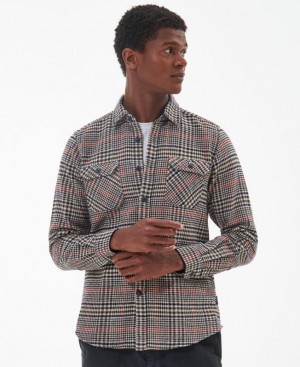 Multicolor Men Barbour Hillside Tailored Shirts | US-4056HRGDB