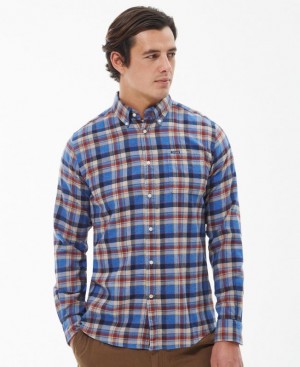 Multicolor Men Barbour Holystone Tailored Shirts | US-4806BYLQN