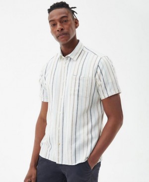 Multicolor Men Barbour Roker Summer Shirts | US-0126KGWPA