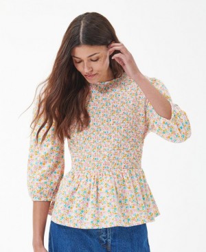 Multicolor Women Barbour Azalea Blouses | US-8210GUOZR