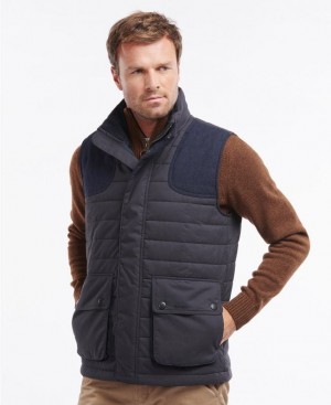 Navy Men Barbour Bradford Vest | US-3451JFMVR