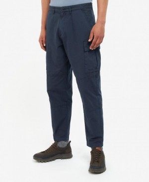 Navy Men Barbour Essential Ripstop Cargo Pants | US-6729ZFPNT