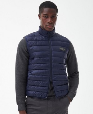 Navy Men Barbour International Tourer Reed Vest | US-6382DJYCP