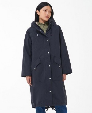 Navy Women Barbour Arran Rain Jacket | US-8260JNLBK