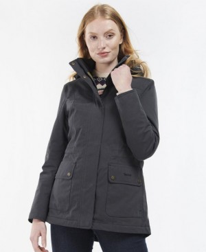 Navy Women Barbour Buttercup Waterproof Jacket | US-8520LVQPH