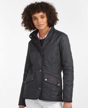 Navy Women Barbour Cavalry Polarquilt Casual Jacket | US-9461MKTYS